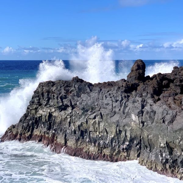 Aufprall Wellen Los Hervideros Lanzarote