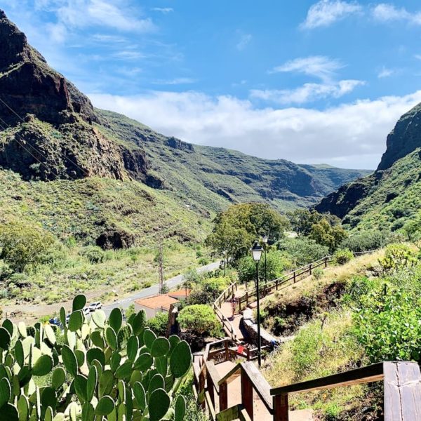 Ausblick Guayadeque Schlucht Gran Canaria