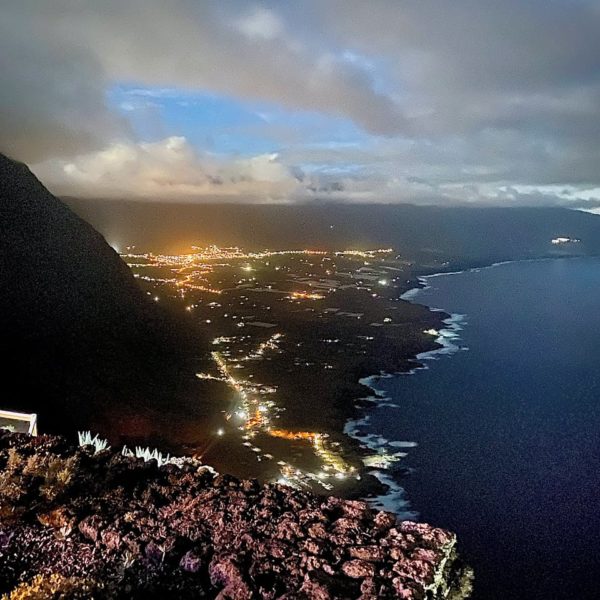 Ausblick Mirador de La Peña Abend
