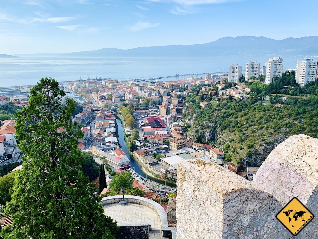 Aussicht Rijeka Trsat Castle