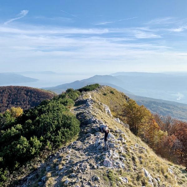 Aussicht Učka Nature Park Vojak Gipfel