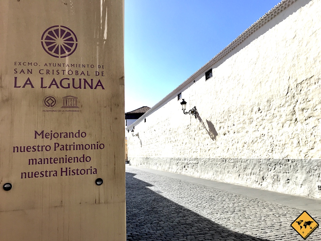 Bei unserem Besuch wurde das Ayuntamiento de San Cristóbal de la Laguna Teneriffa gerade renoviert