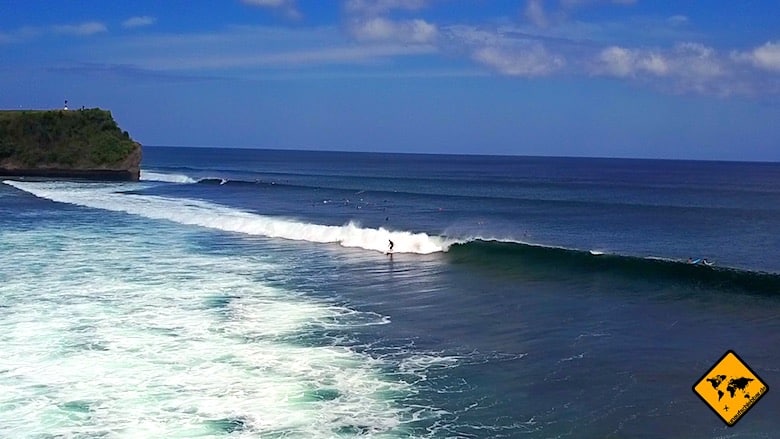 Backpacking Bali surfen