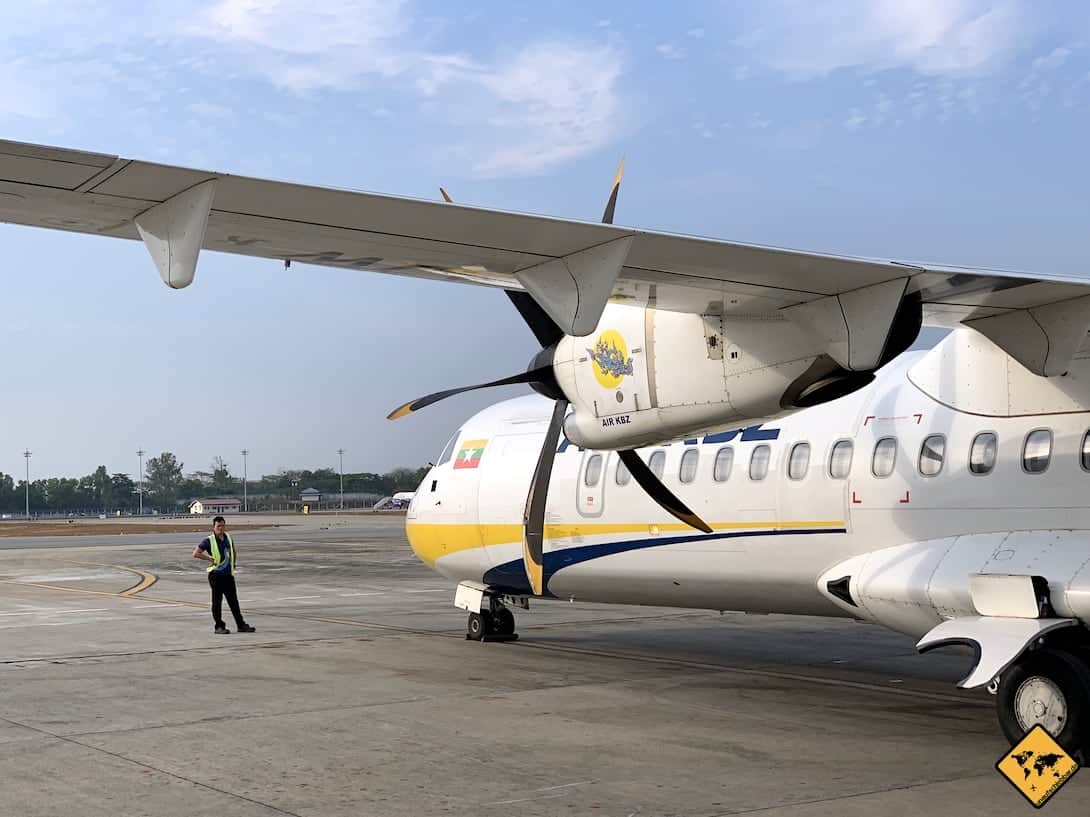 Bagan Anreise Flugzeug