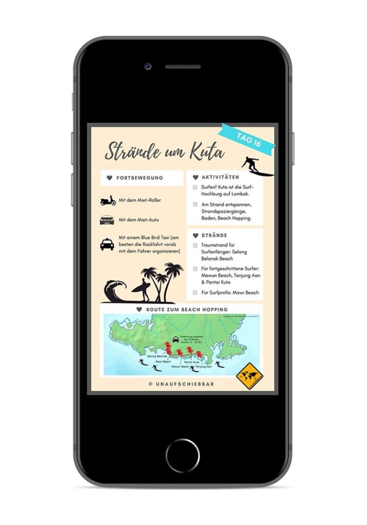 Kuta Strände Reiseführer iPhone