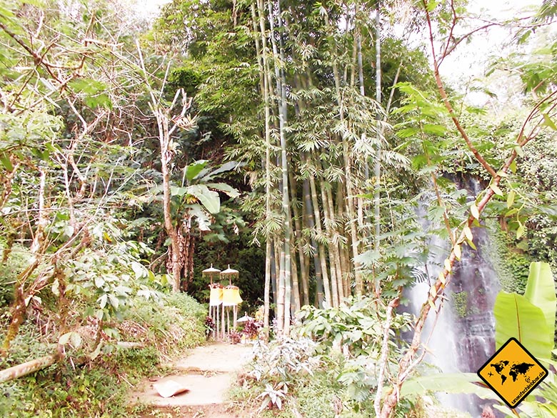 Bali Sehenswürdigkeiten top 10 Blahmantung Wasserfall Eingang