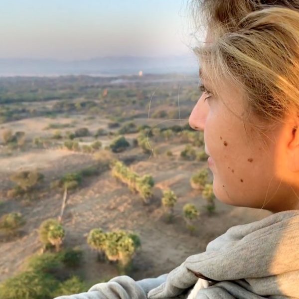 Ballonfahrt Bagan Ausblick Landschaft