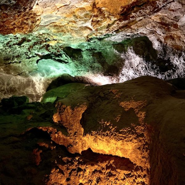 Beleuchtung Lavahöhle Lanzarote