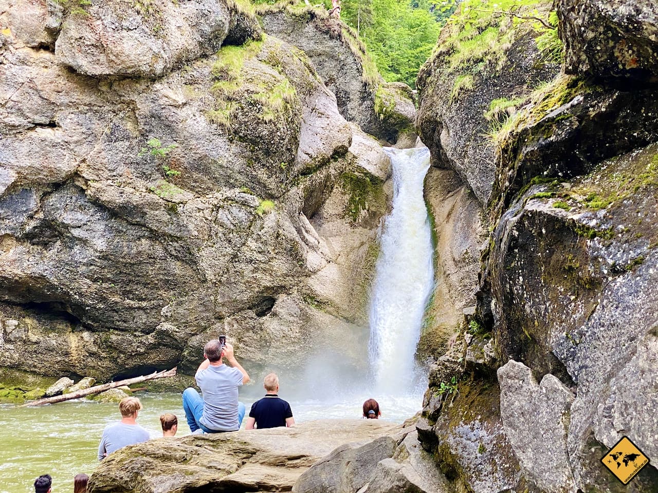 Besucher Buchenegger Wasserfälle Allgäu