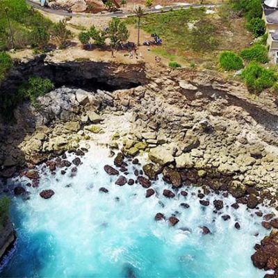 Blue Lagoon Nusa Ceningan Vogelperspektive