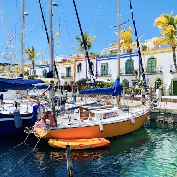 Boote Hafen Mogán Gran Canaria