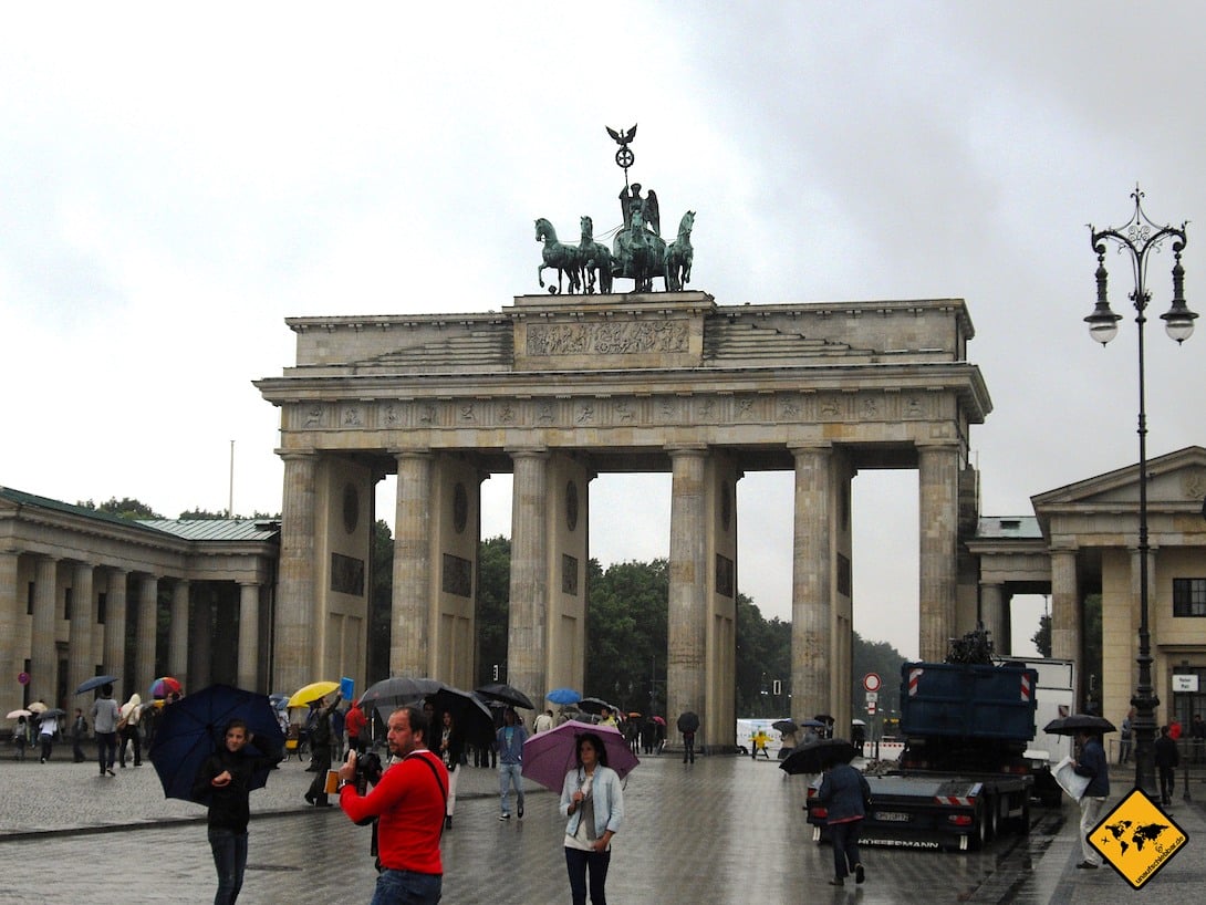 Brandenburger Tor Berlin regnerisch