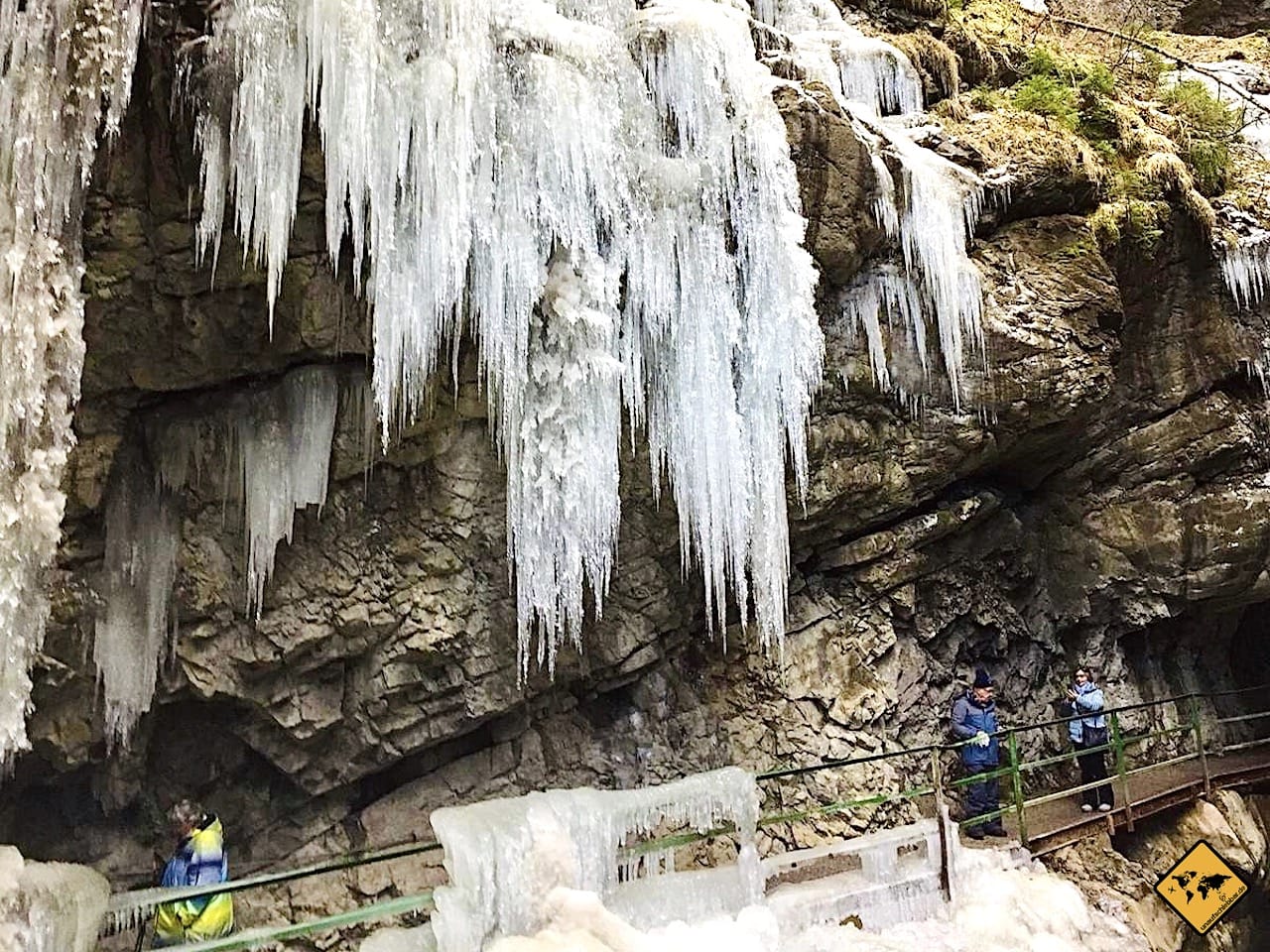 Breitachklamm Winter Eiszapfen Wasserfall
