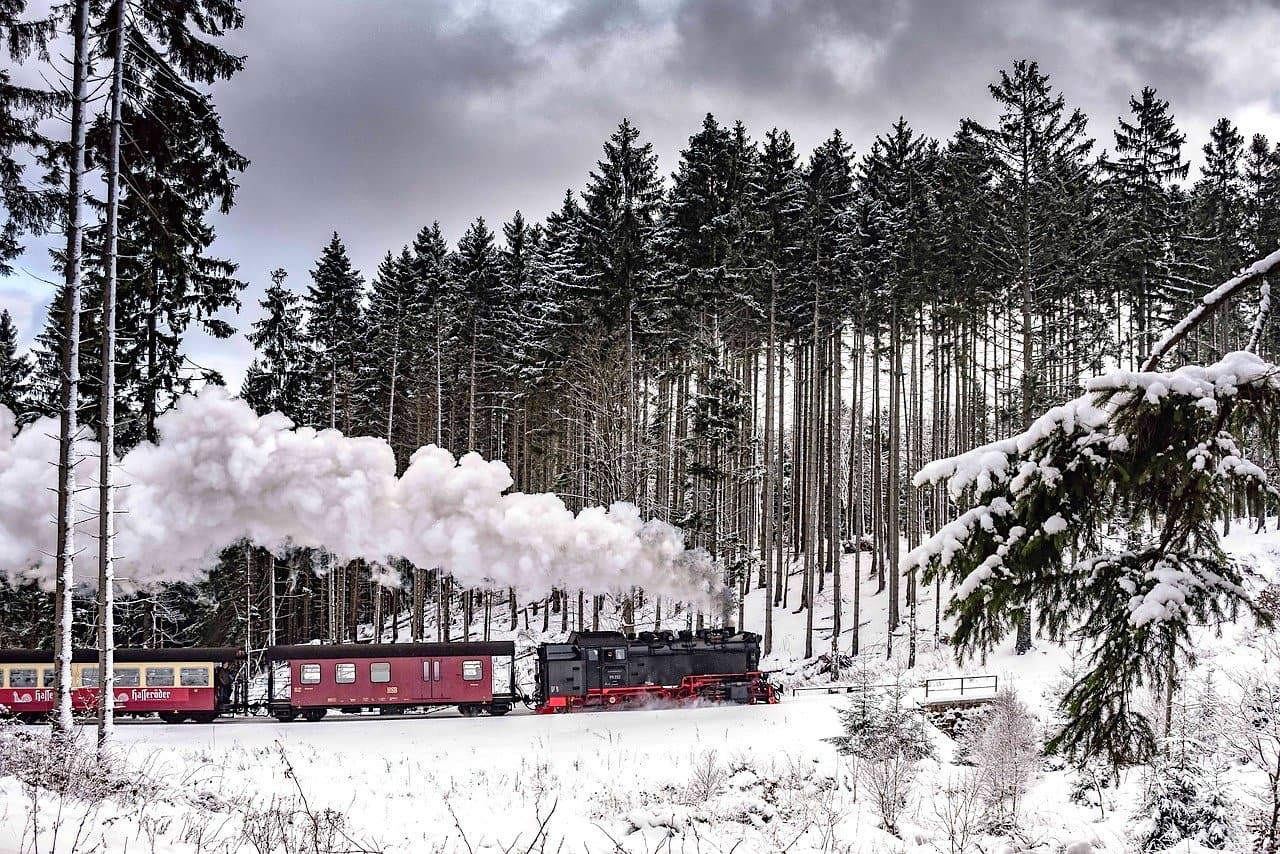 Brockenbahn Winter Schnee