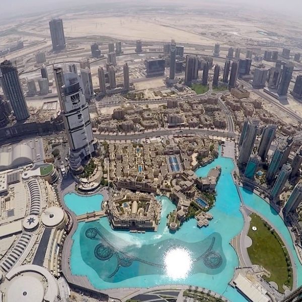 Burj Khalifa Ausblick Skyline