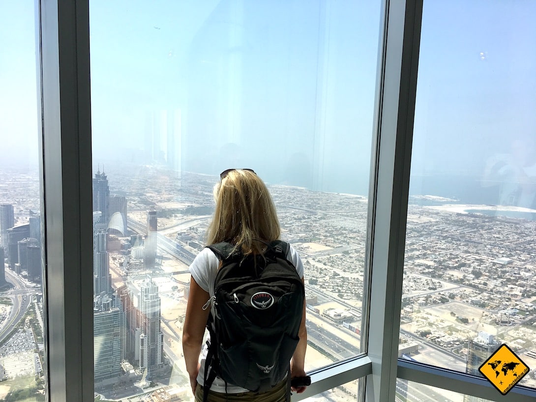 Burj Khalifa at the top Ausblick