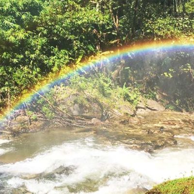Chiang Mai Ausflüge Wachirathan Waterfall Regenbogen