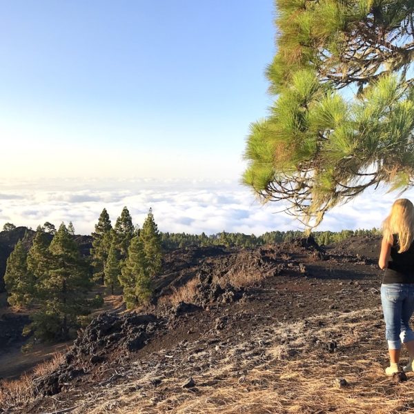 Chinyero wandern auf Teneriffa Wolkendecke