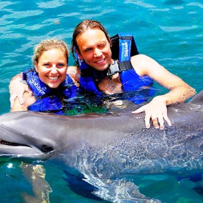 Christian und Jenny Delphinschwimmen