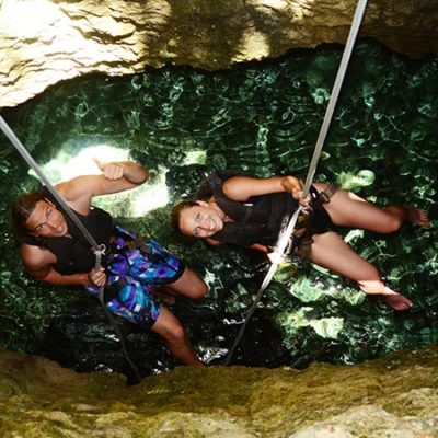 Christian und Jenny Mexiko Cenote