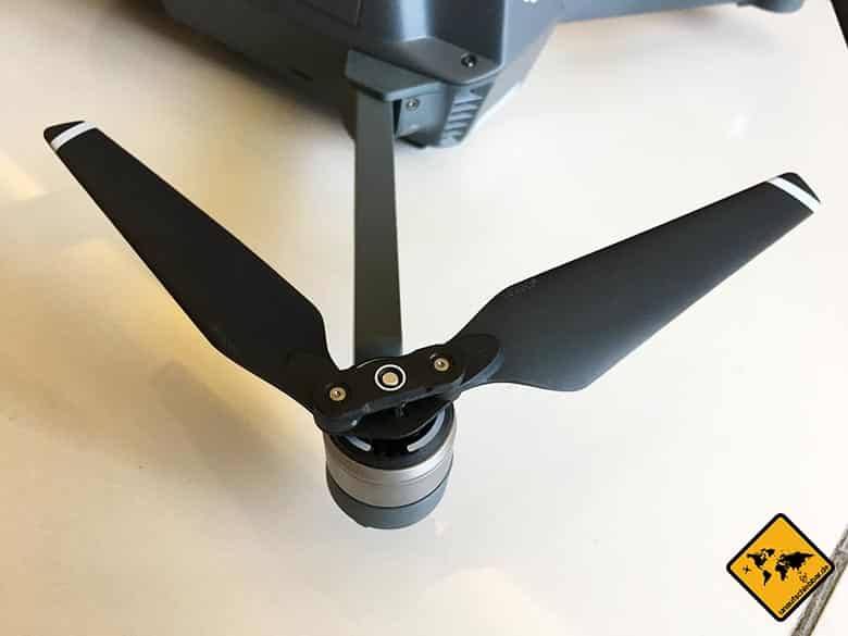 DJI Mavic Pro Test Reisedrohne Propeller