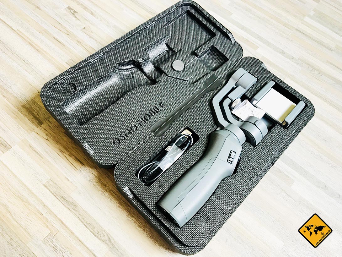 DJI Osmo Mobile 2 Tasche Case mit Inhalt
