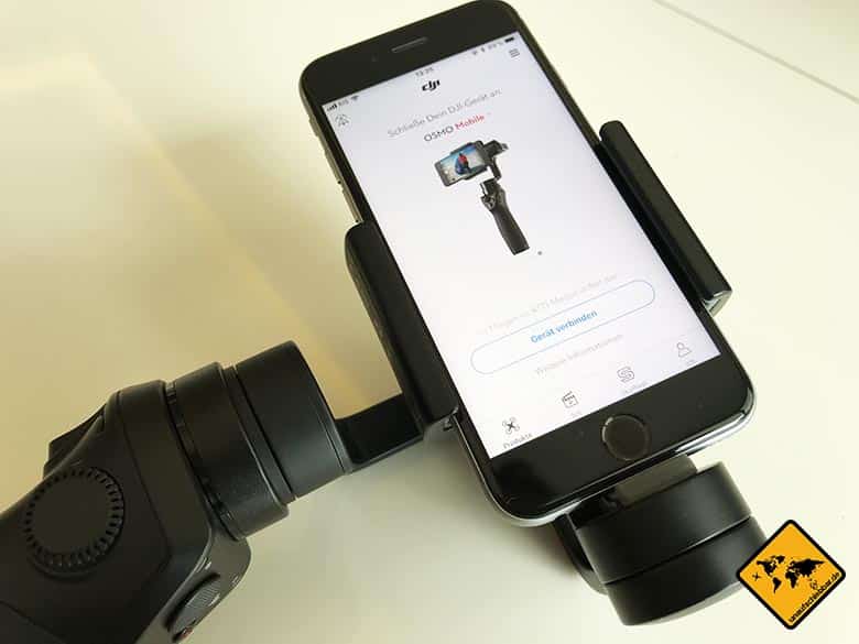 DJI Osmo Mobile Test Gerät verbinden