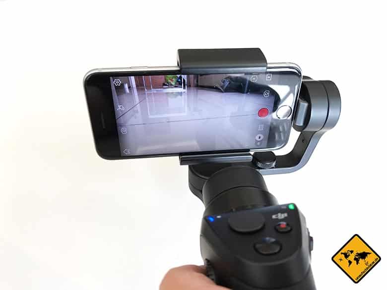 DJI Osmo Mobile Test Smartphone Gimbal Aufnahme