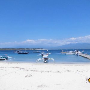 Der beschauliche kleine Hafen von Gili Trawangan