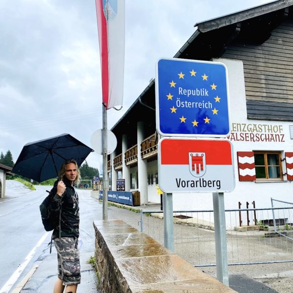 Deutsch-österreichische Grenze bei Oberstdorf
