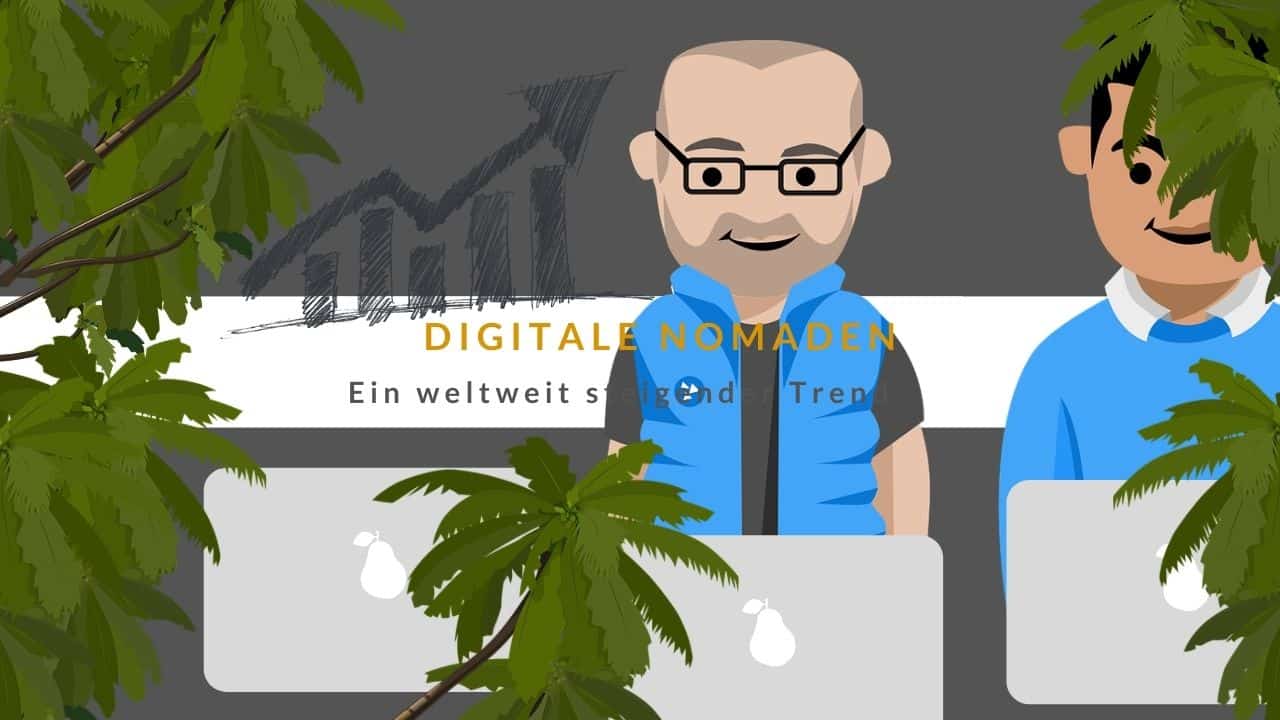 Digitale Nomaden Trend Anstieg remote work