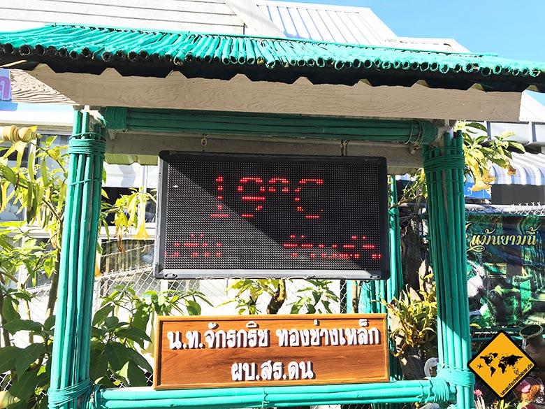 Doi Inthanon Nationalpark Temperatur