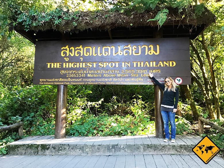 Doi Inthanon Nationalpark höchster Punkt Thailands