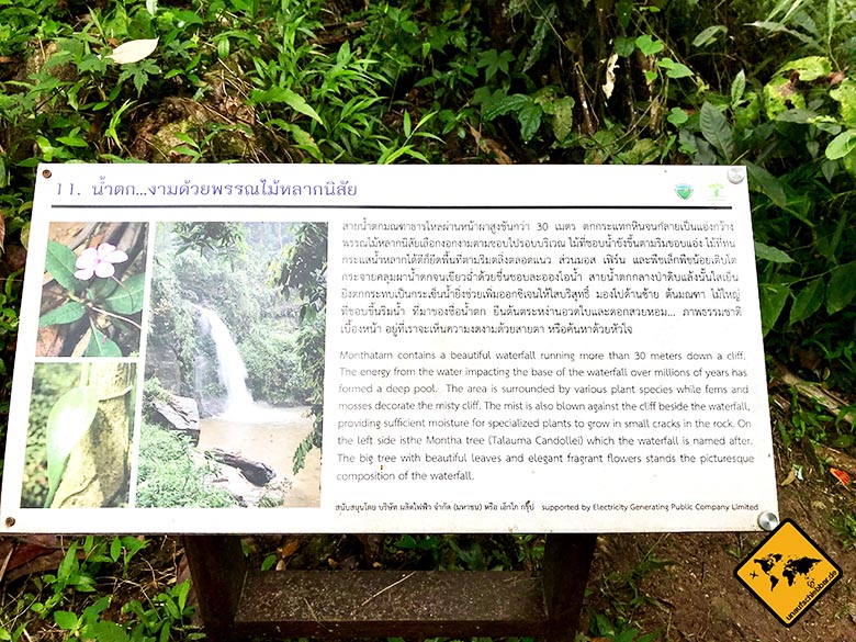 Doi Suthep National Park Schild