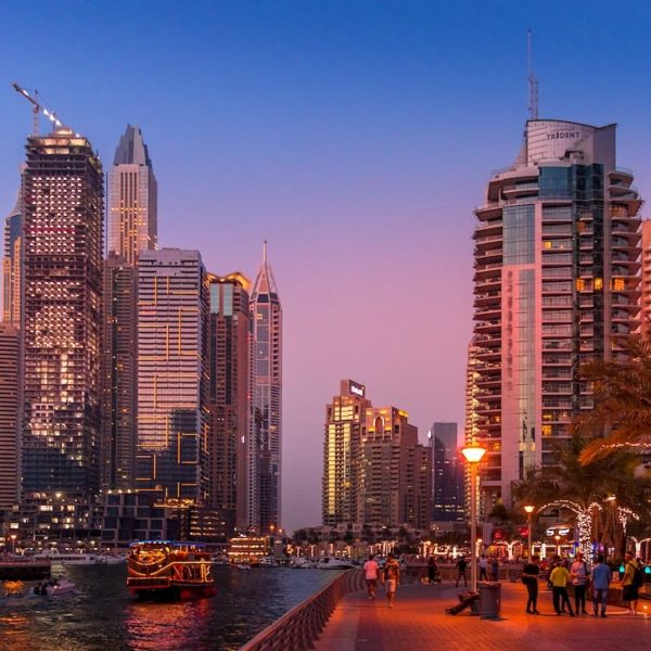 Dubai Marina Abendstimmung