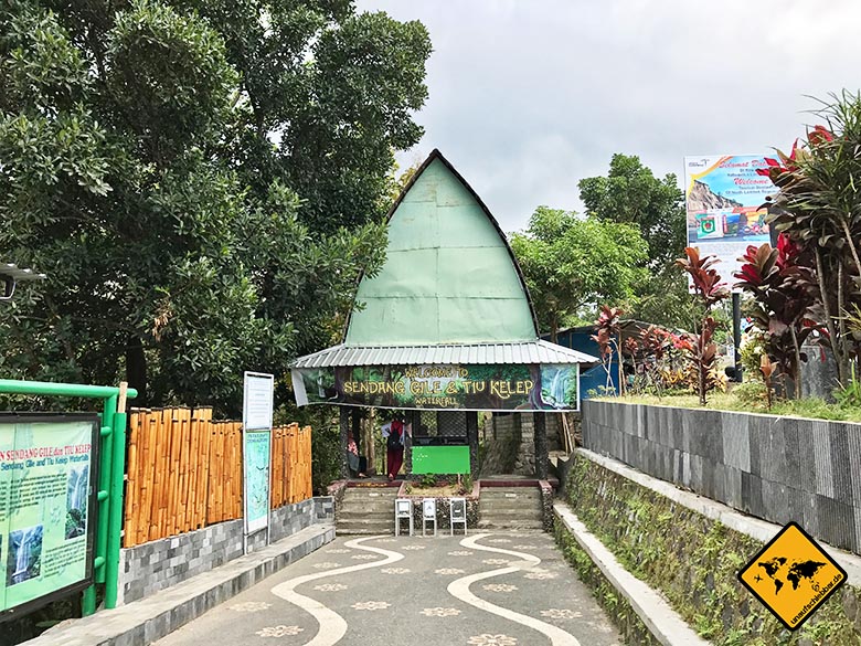 Eingang Lombok Wasserfälle Sendang Gile Tiu Kelep