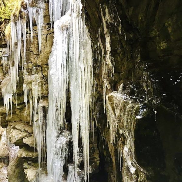 Eiszapfen Schlucht Oberstdorf Winter
