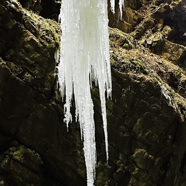Eiszapfen Wanderung Oberstdorf Breitachklamm Winter