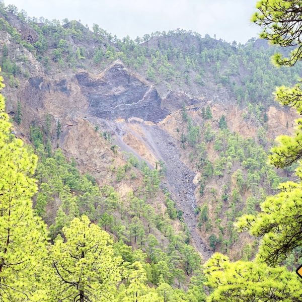 Erdrutsch Vulkankessel La Palma