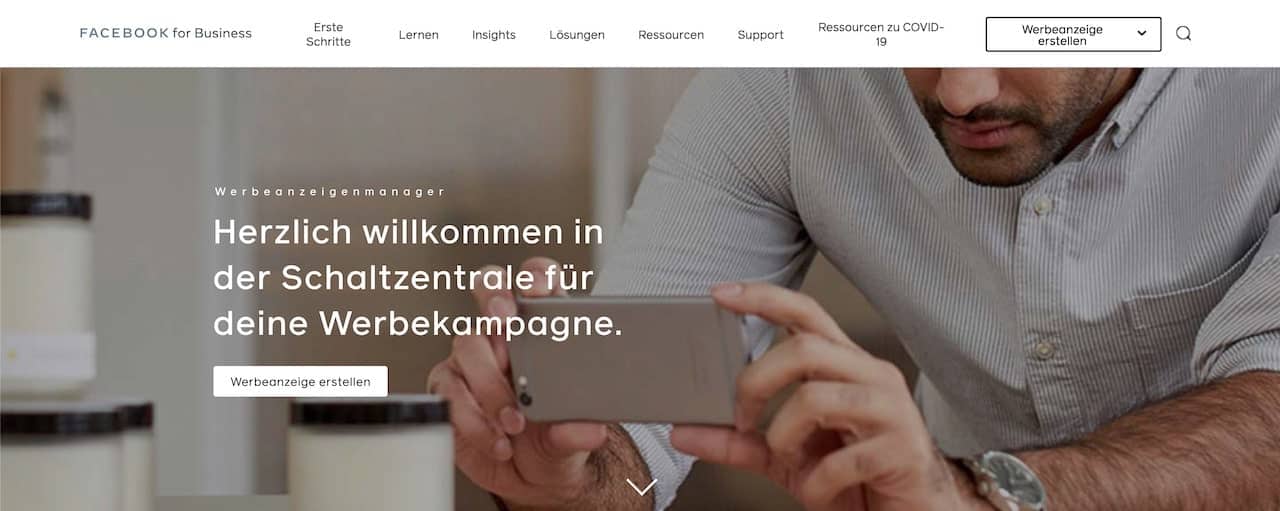 Facebook Werbeanzeigen Manager