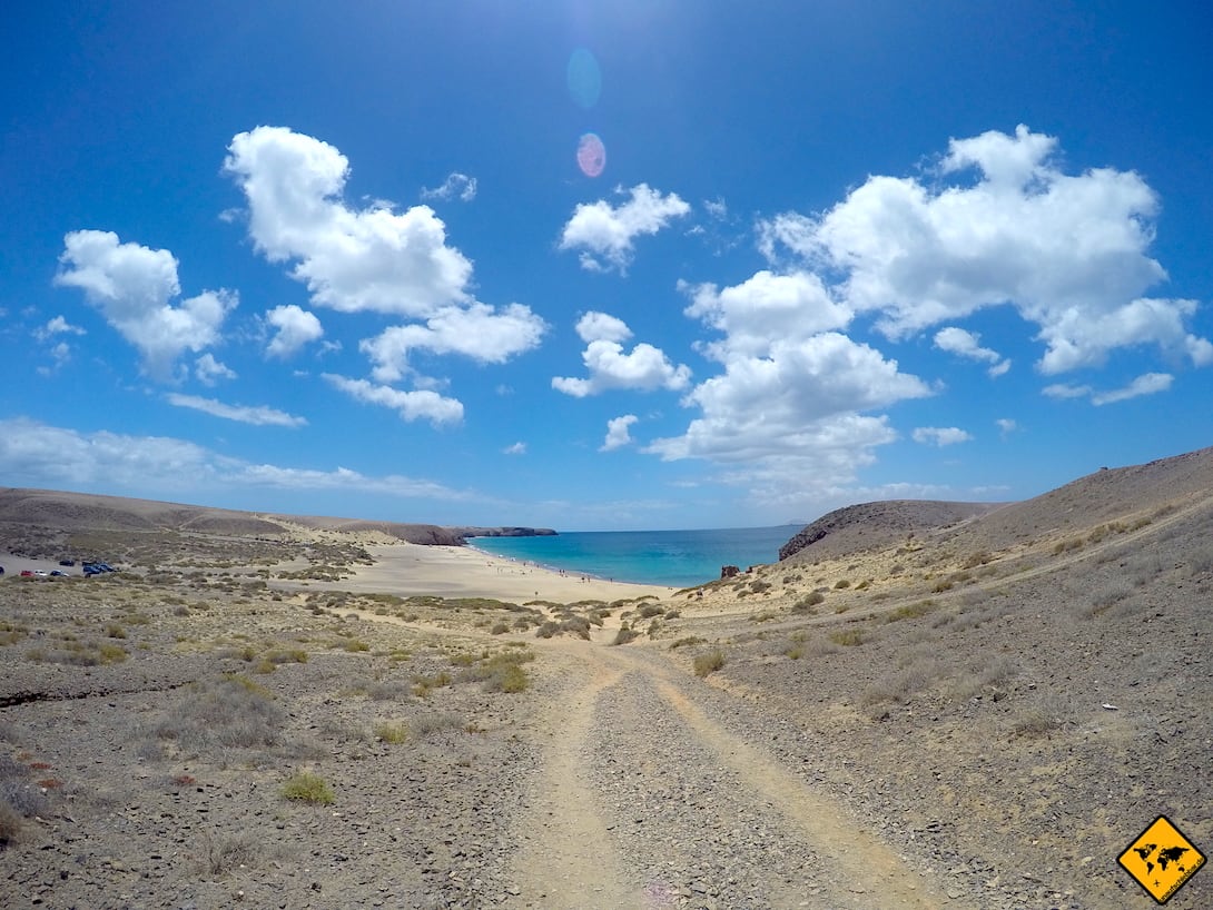 Fahrradweg Papagayo Strände Lanzarote