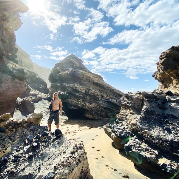 Felsen Playa de la Solapa Fuerteventura