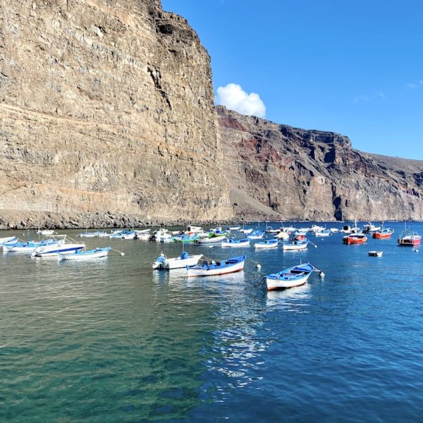 Fischerboote Hafen Valle Gran Rey La Gomera
