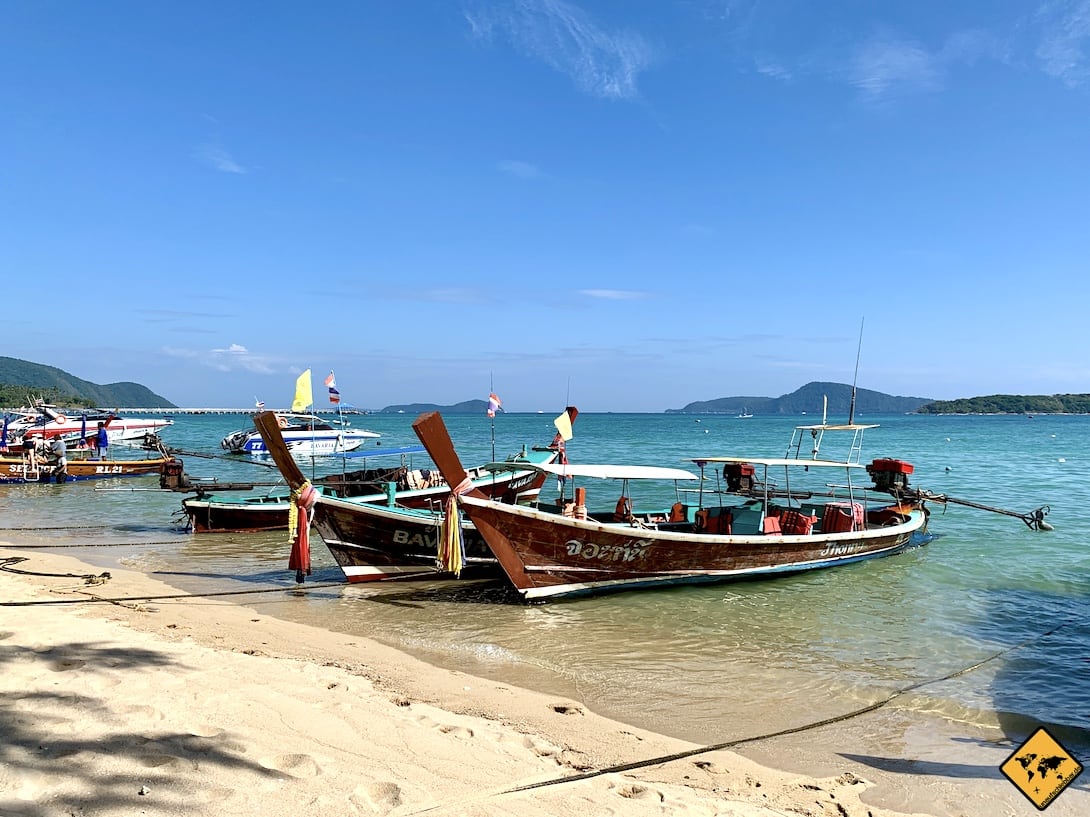 Fischerboote Phuket Rawai Beach