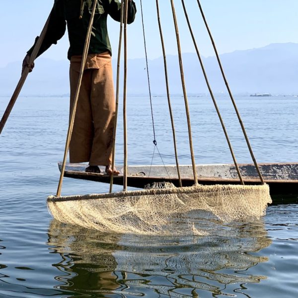 Fischfang Inle See Myanmar