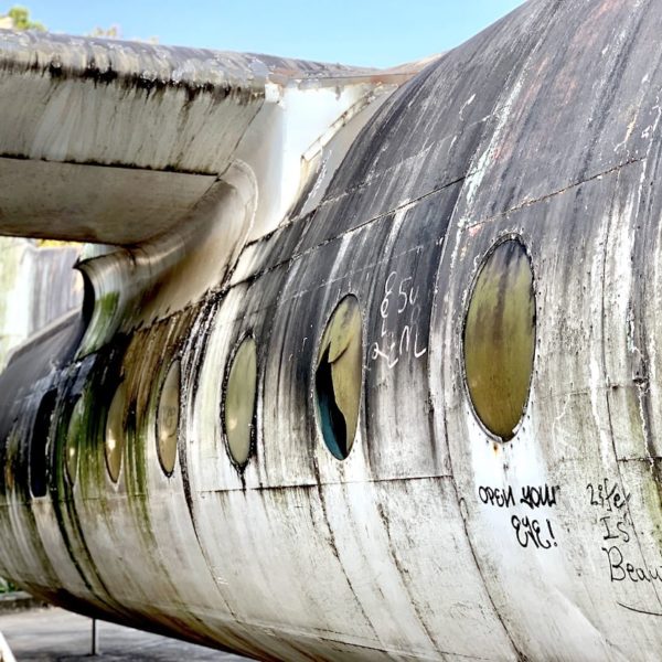 Flugzeug-Wrack Seite Yangon Myanmar