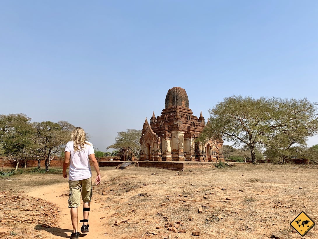 Fortbewegung Bagan Myanmar zu Fuß
