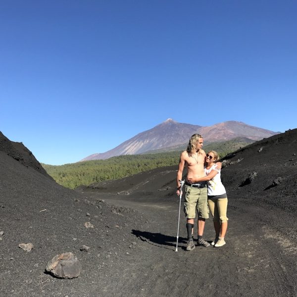 Fotopro Stativ Beispiel-Bild Teneriffa Lava-Landschaft