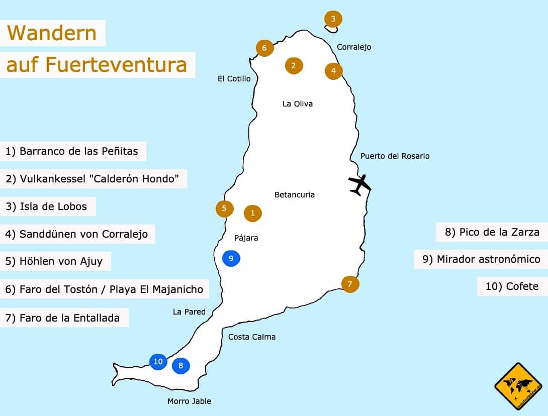 Fuerteventura Wanderkarte