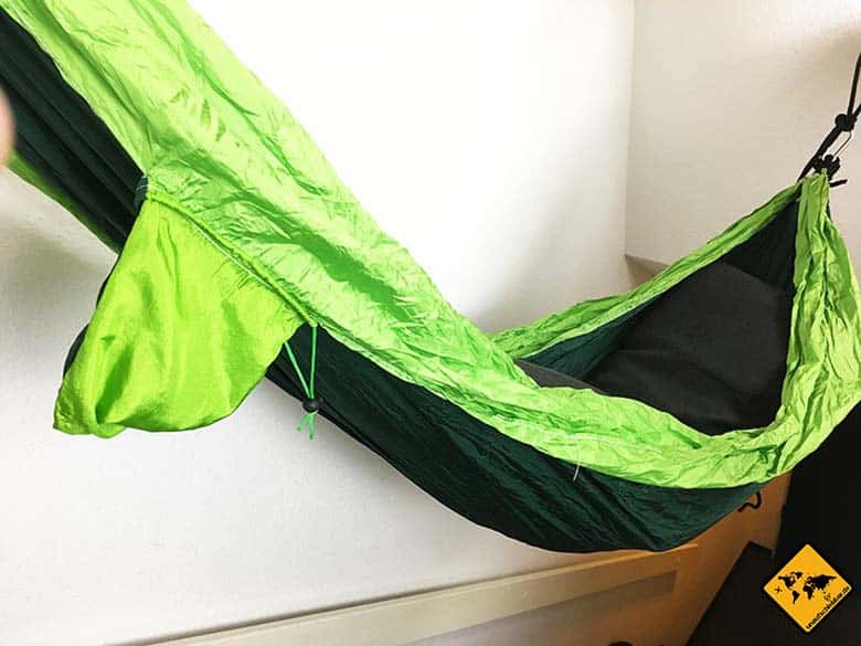 Geschenke für Reisende - Reisegeschenke - Hängematte Sportastisch-Cozy-Dozy-aufgebaut-Gesamtansicht